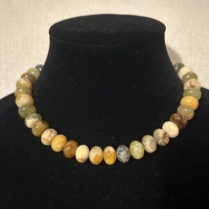 Stone Necklace with Beautiful Tones & Depth